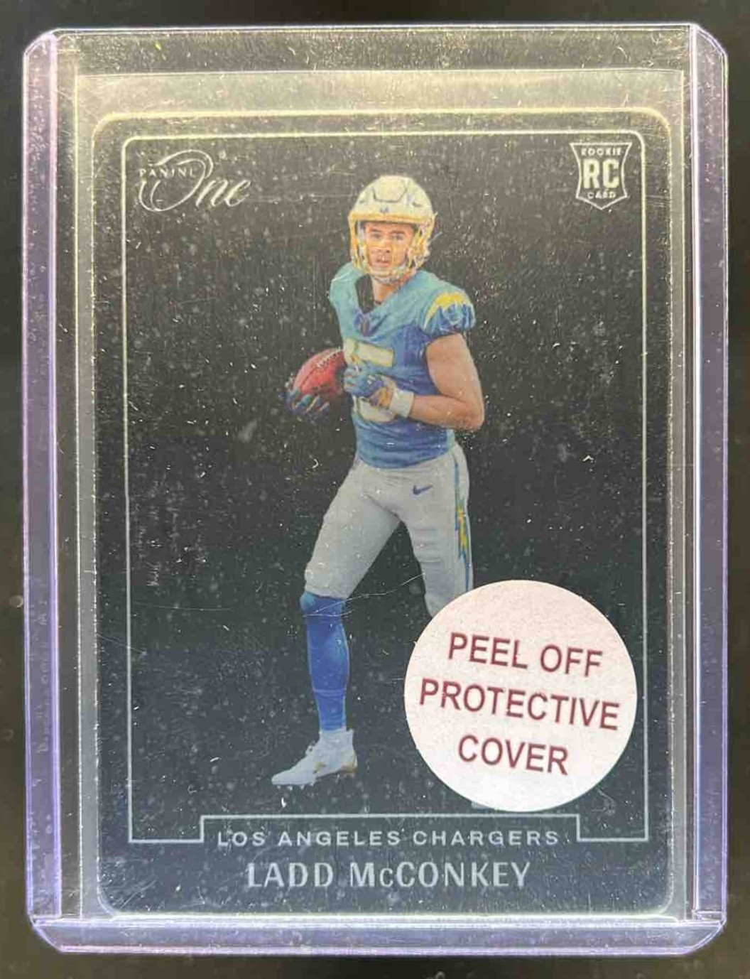 2024 Panini One Ladd McConkey Blank Slate RC Rookie #BS-LMY Chargers