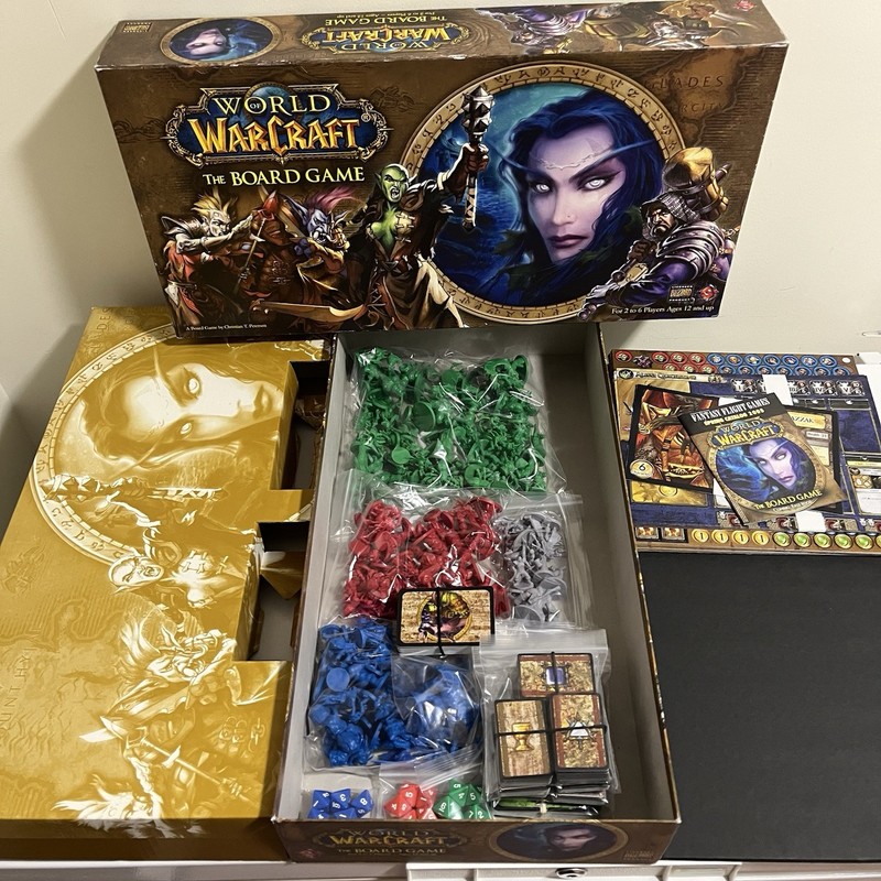 World of Warcraft The Board Game COMPLETE Blizard Ent. Fantasy Flight Strategy