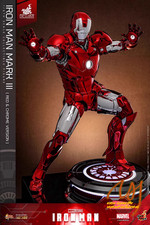 IN STOCK Hot Toys IRON MAN  MMS744D64 1/6 MARK Ⅲ Red & Chrome Version NEW