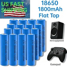 1-16 Pack 3.7V Rechargeable Button top Batteries 1800mAh Smart Charger lot