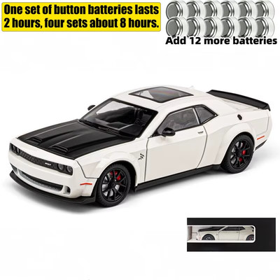 1:24 Dodge Challenger SRT Hellcat Redeye Galvanik Sportwagen Alu Diecast