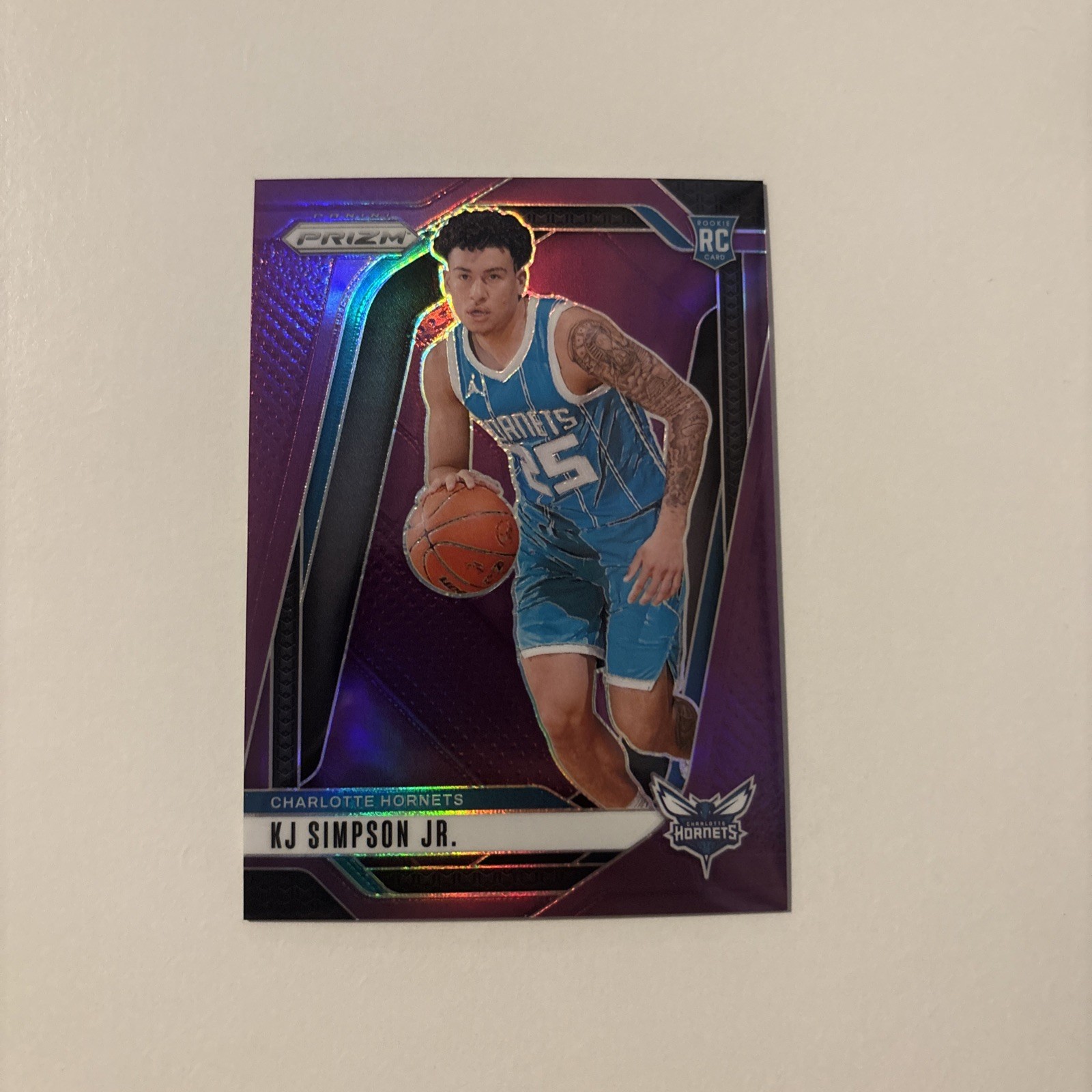 2024-25 Panini Prizm - KJ Simpson Jr. #247 Purple Prizm /99 (RC)