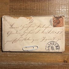 2 Branderup Sogn 1861 Dänemark Deutsch Dänischer Krieg Brief Umschlag Original