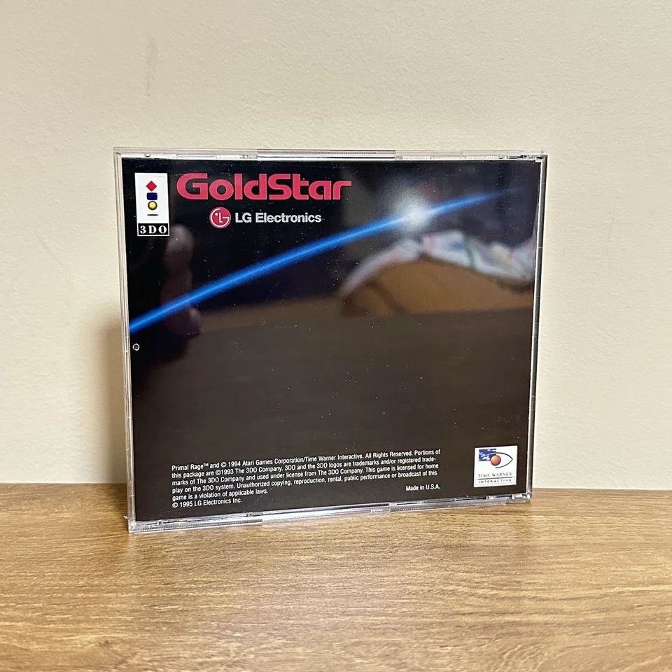 Primal Rage (Panasonic 3DO, 1994) Video Game Complete CIB - CLEAN TESTED WORKS - Image 2 of 4