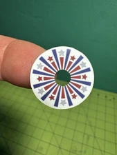 Starburst Design Sticker for All Pinball Machines w/Round 1" Round Targets