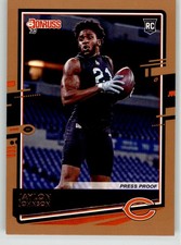 Jaylon Johnson 2020 Donruss Press Proof Bronze 273 Chicago Bears Rookie