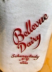 Vintage Bellevue Dairy, Schenectady, N.Y.  Pyro Quart Milk Bottle — photo 2
