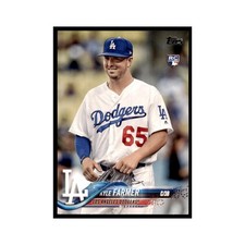 Kyle Farmer Rookie 2018 Topps #485 Los Angeles Dodgers Baseball Card NM. rookie card picture
