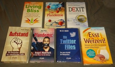 NEU & OVP: 7x KOPP Verlag: DEXIT Aufstand PLANDEMIC Weizen TWITTER  Plandemie