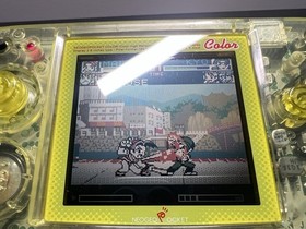 SNK Neogeo Pocket Color NGPC Slim Crystal Yellow Console & Free Game