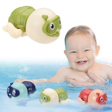 Bath Swimming Glasses Turtle Wind Up Toy for Bathrooms Swimming Pool, Green