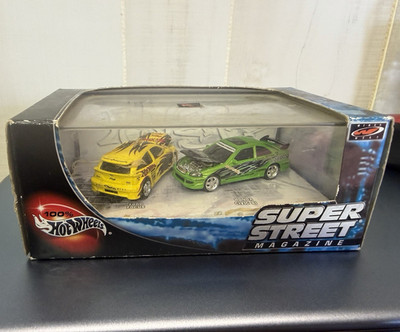 Hot Wheels Super Street Ford Focus Honda Civic SI Limited Edition Yellow Green