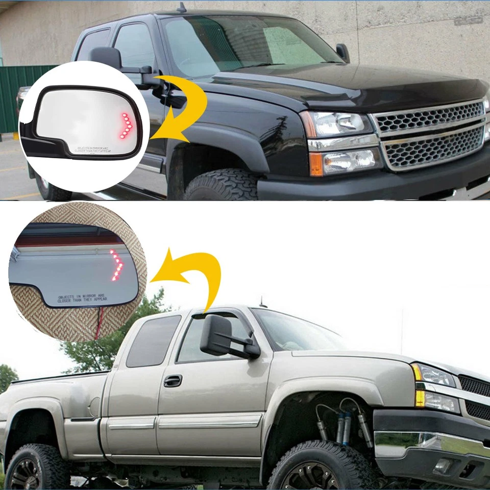 1X Espejo Vidrio Señal de giro Calefacción Lado Derecho Derecha para Cadillac Escalade 03 04 05 Foto 4 de 4