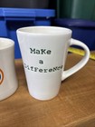 Life is Good Coffee Mug Cup Diner Style & Make A Difference Pottery Barn Mug — photo 3