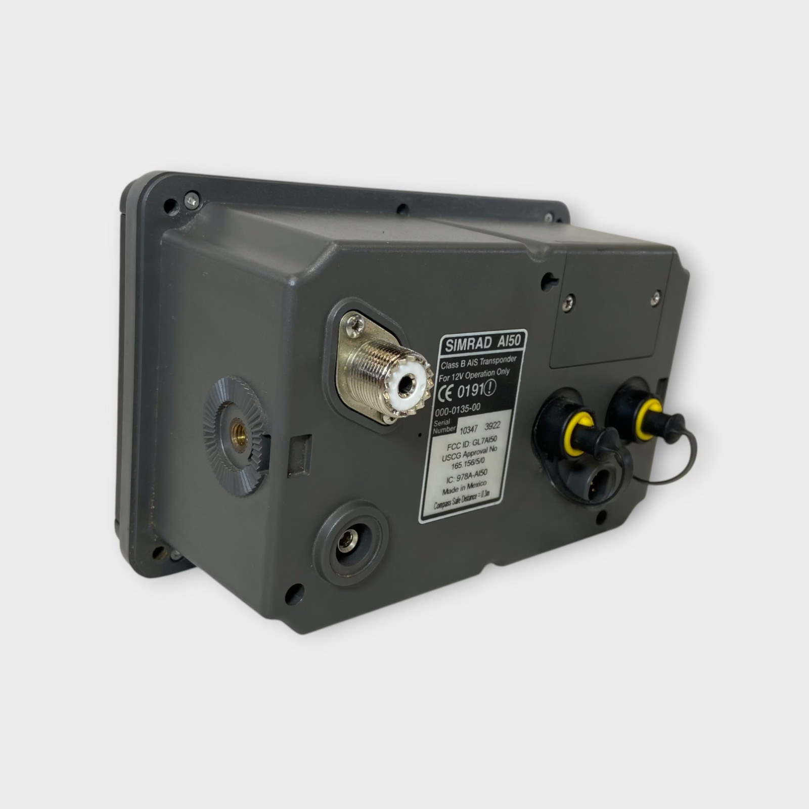 Simrad - AI50 - Class B AIS Transponder - TESTED GOOD - CLEAN MMSI - Good Cond.