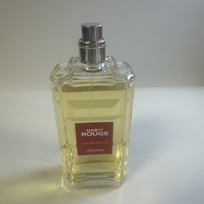 Habit Rouge  Guerlain Eau De Parfum Spray 3.3 oz 90% Full