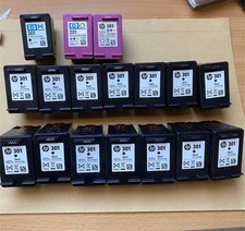 Verkauf von 17 Stück  HP 301 Druckerpatronen leer Schwarz und Color