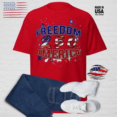 FREEDOM 250 shirt, Happy Birthday America, Trump MAGA USA 250th Celebration