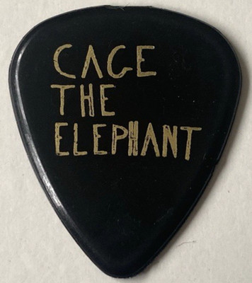 Cage The Elephant Tich Daniel Tichenor Signature Official Guitar Pick Black Gold