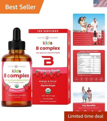 Vitamin B Complex for Kids, B1, B2, B3, B6, B7, B9 & Methyl B12, Kids B Compl...