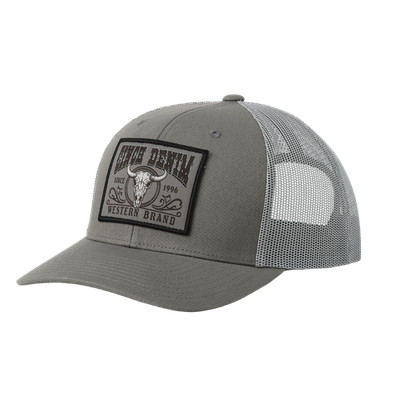 Cinch Men's Grey 'Western Brand' Trucker Cap MCC0660650