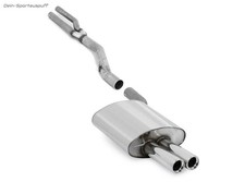 Fox Racinganlage ab Kat BMW 5er E60 E61 520i 523i 525i 530i 2x76mm rund