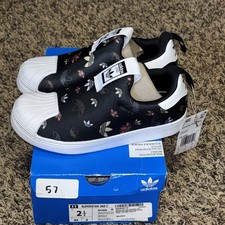 Scarpe da ginnastica Adidas bambino US 2.5 Super Star 360 C nere stile # GX1868