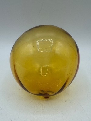 Blenko #51 Glass Wheat  Hand Blown Orb Ball Float-3.5''