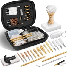 Gun Cleaning Kit .22,.35,.45 Caliber 9Mm Pistol Brass Brush Brass Jag Adapter Ca