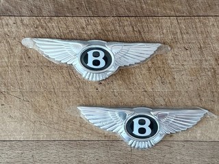 2x Insignias emblema Bentley Winging B vintage.