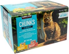 KIRKLAND Canned Cat Food Chunks in Gravy Variety Pack 3 Oz 48 Ct