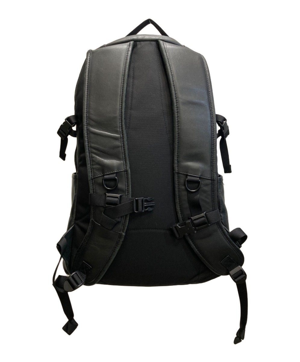 Supreme Leather Backpack Black 23AW Large Street Bag Used | eBay