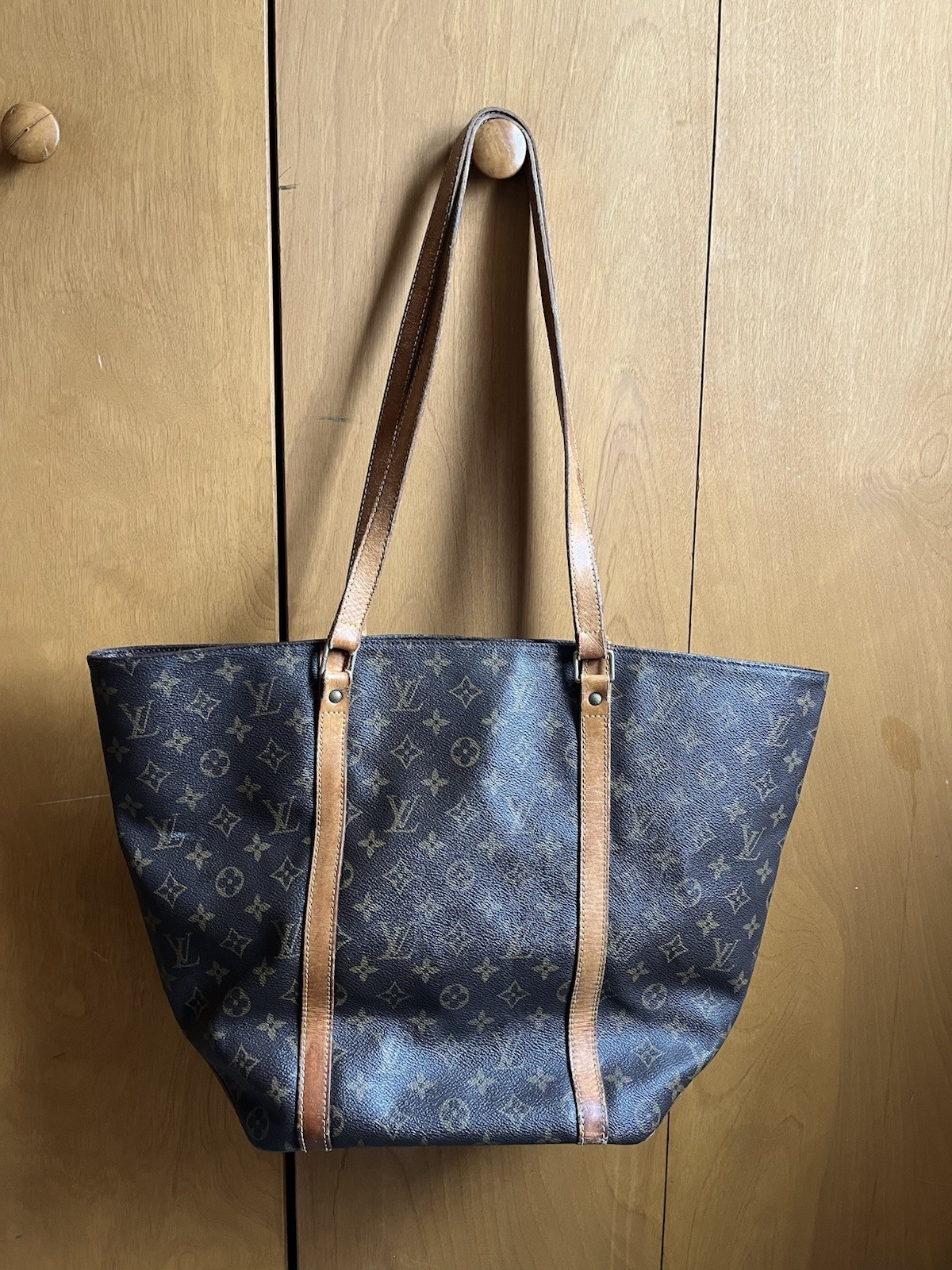 Louis Vuitton Vintage Monogram Sac Shopping 48 Tote Women Brown