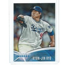2014 TOPPS BASEBALL THE FUTURE IS NOW HYUN-JIN RYU #FN-16