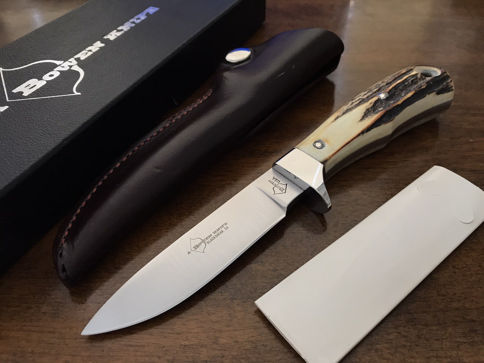 Vintage Bowen Fixed Blade Knife Made In USA - Holo Or