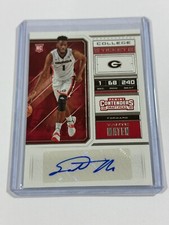 2018 Panini Contenders Draft Picks #102 Yante Maten Rookie Ticket Auto Georgia