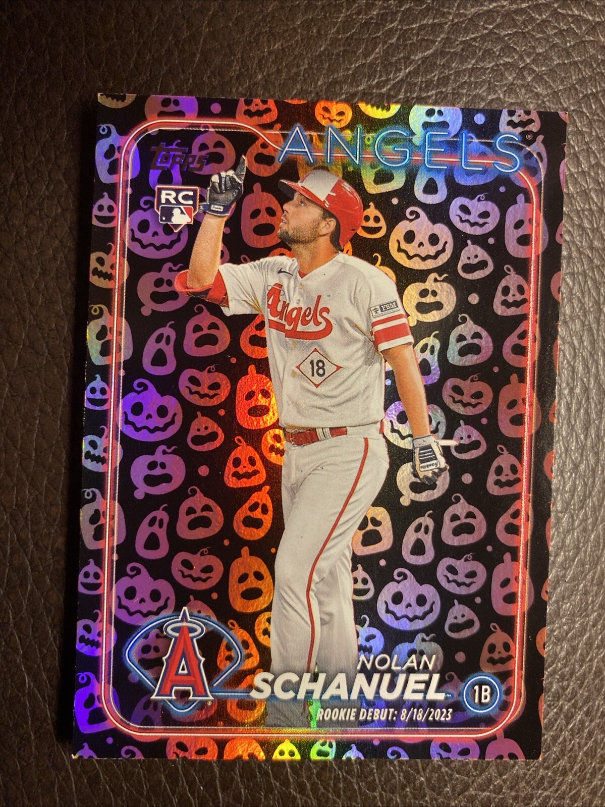 2024 Topps Update Nolan Schanuel Rookie Debut RC Jack O’ Lantern Foil No. US193