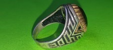 antique sterling silver 925 ring size 10 US Tiger's eye stone Magical party ring