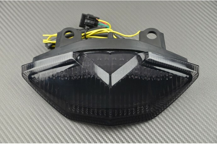 Feu arrière LED fumé avec clignotants pour Kawasaki Z1000SX 2017-2019