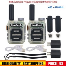 HamGeek G63 8W Automatic Frequency Alignment Walkie Talkie 6000mAh Battery pe66