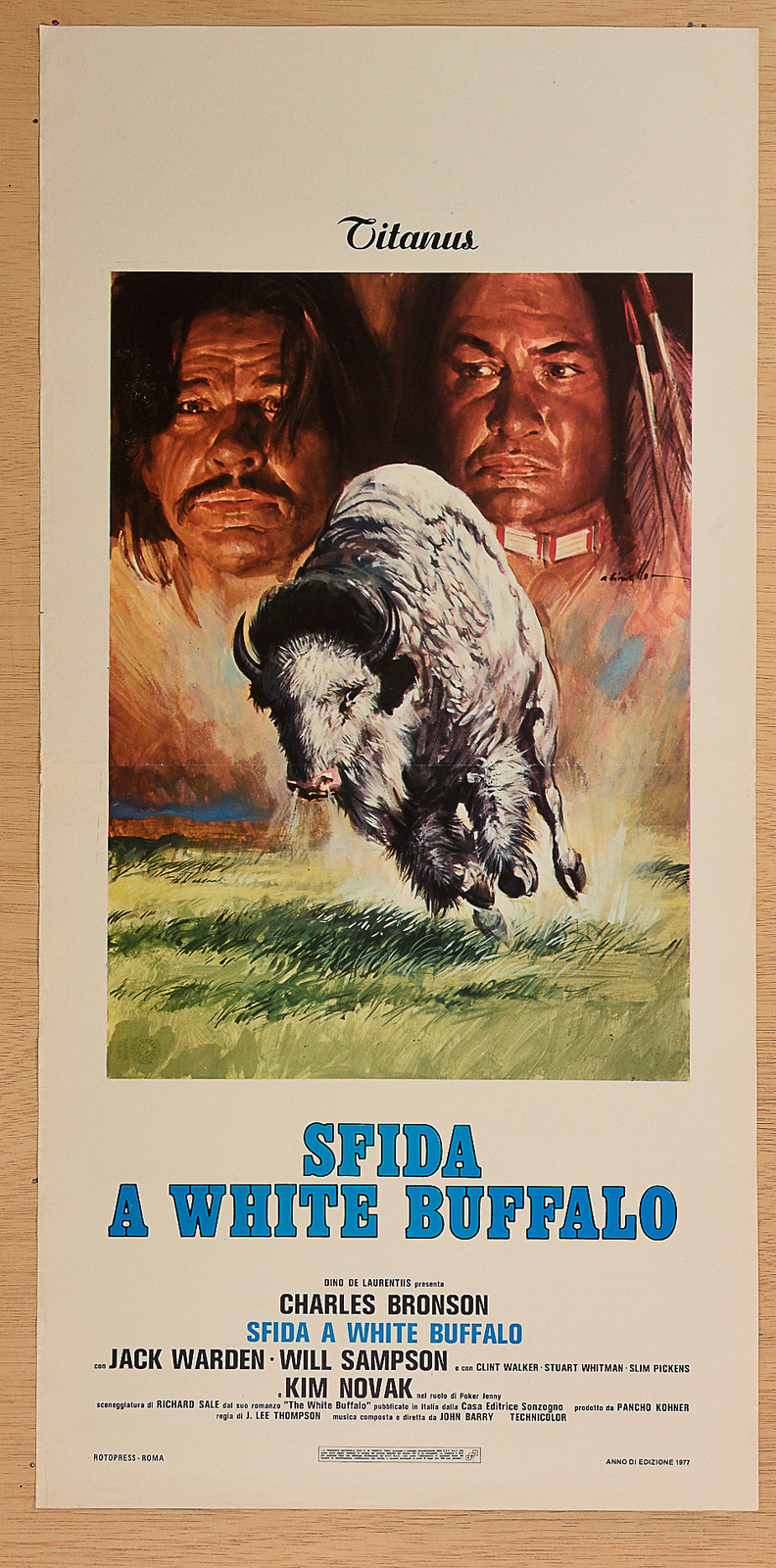 Locandina originale film Sfida a White Buffalo (1978) - Regia di J. Lee Thompson