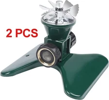 2 Biswing Lawn & Garden Cyclone II Tandem Base Rotating Sprinkler