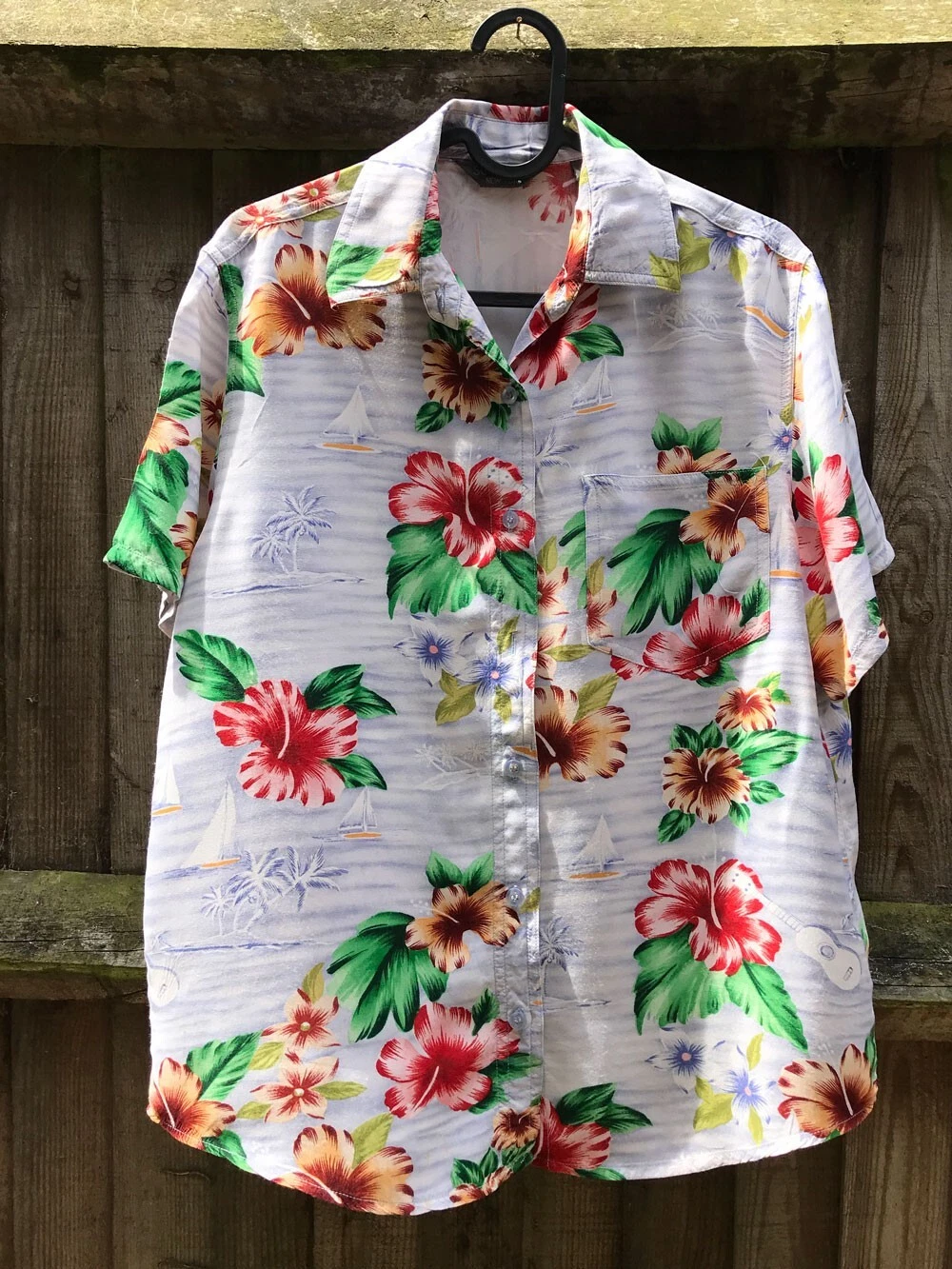 Hawaiian Short Sleeve Shirt Unisex Size S