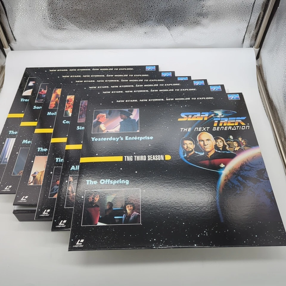 Star Trek The Next Generation Laserdisc Box Log 6 Third Season Pt 2 PILF-2010 - Image 4 of 4