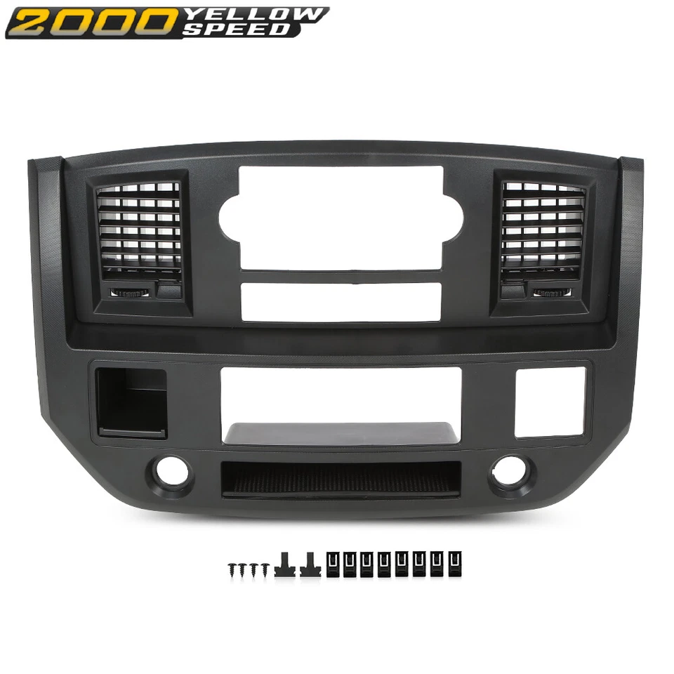 Fit For 2006-2008 Dodge Ram 1500 2500 Center Dash Trim Radio Bezel Vent Panel Foto 2 de 4