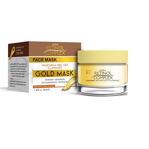 Retinol Complex Gold Mask Maschera Viso idratante, rassodante, tonificante 50ml