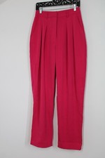 NWD Nasty Gal 6 Fuchsia Pink High Rise Pleated Wide Leg Pants