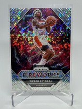 2020 Panini Prizm #10 Bradley Beal Fast Break Fireworks Wizards Basketball