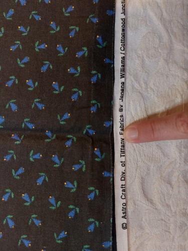 Astro Craft Jenene Williams for Tiffany Fabrics Blue Flowers 45 x 45 - Picture 7 of 7