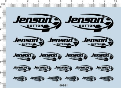 decals car logo for different scales model kits (black) 00961